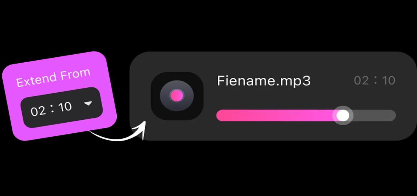 AI music extender cover