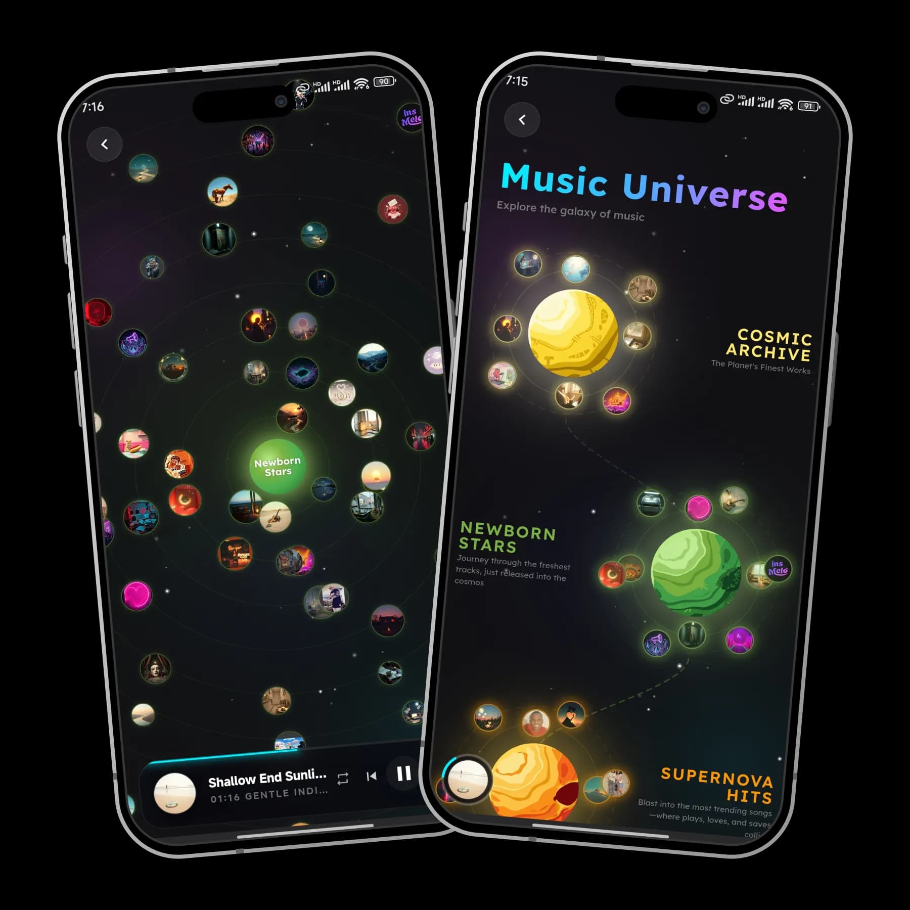 Explore unlimited music Universe