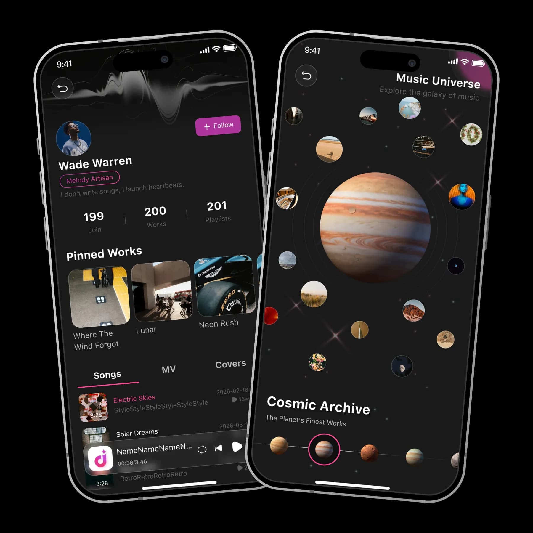 Explore unlimited music Universe