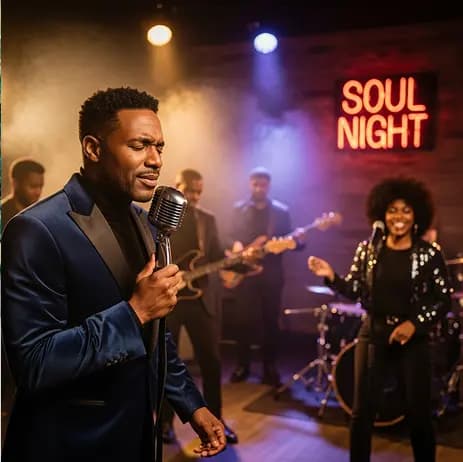 AI-generated R&B beat style