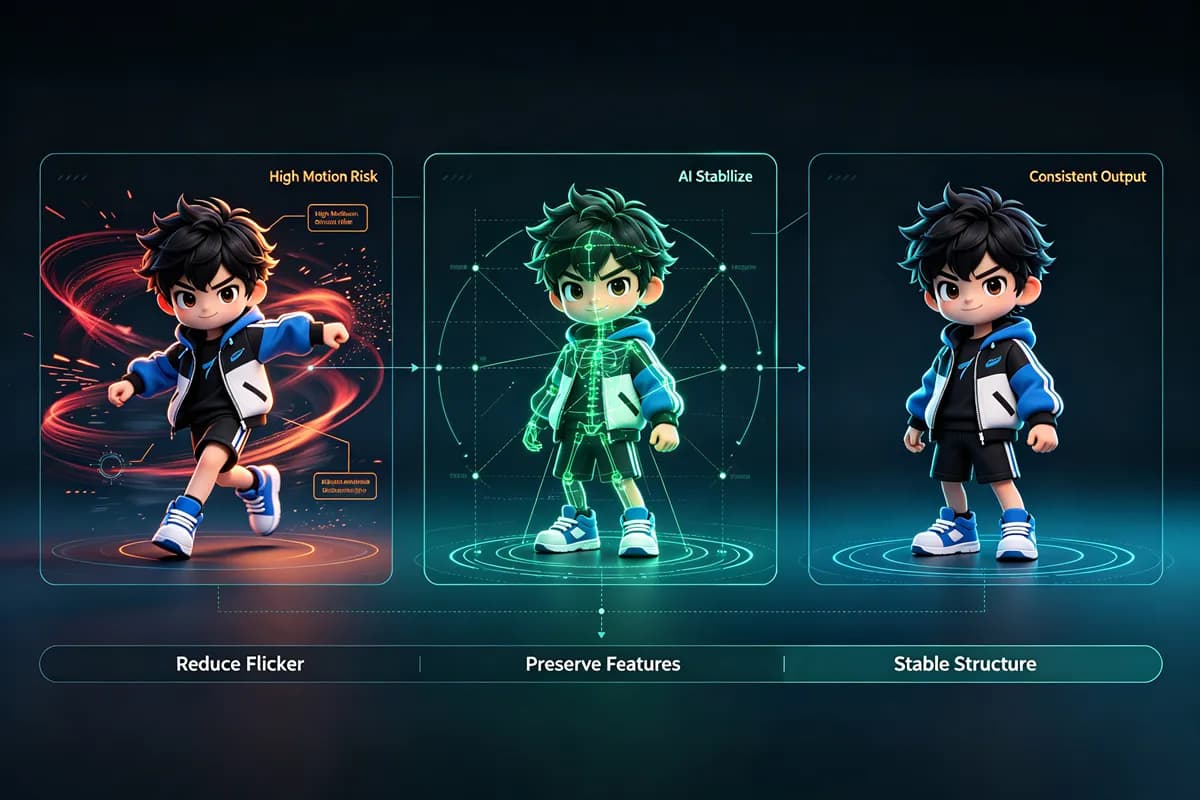 Character Consistency with AI Dancing Video Generator