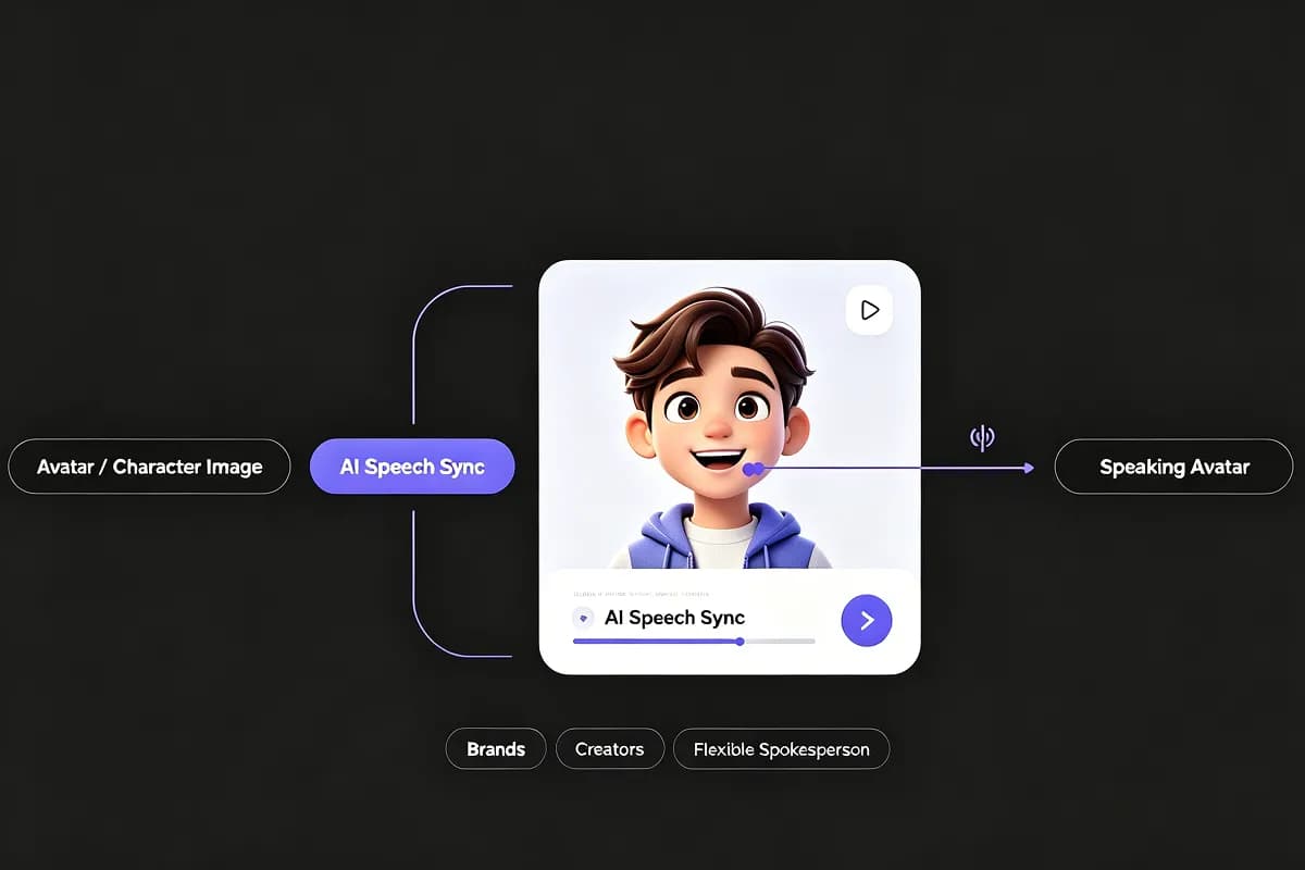 AI avatar lip sync bringing a character to life with speech