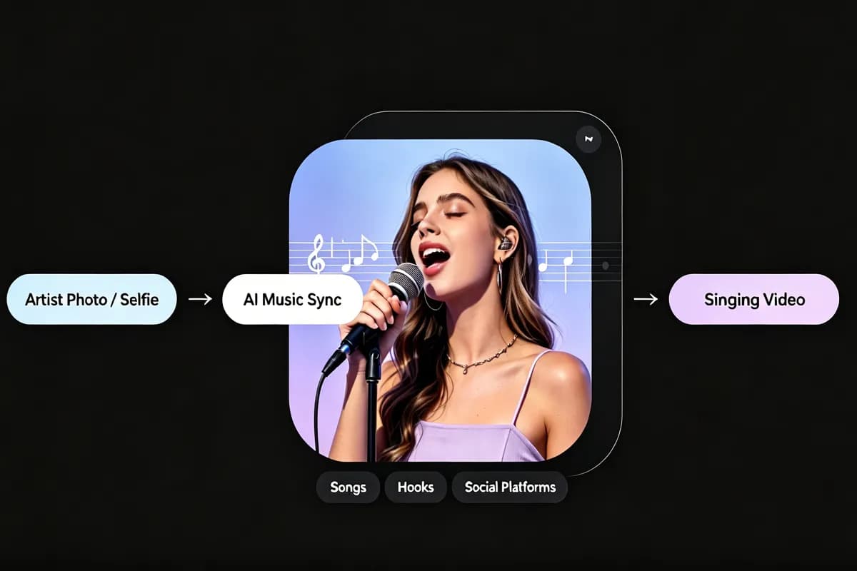 AI music video lip sync turning a photo into a singing video
