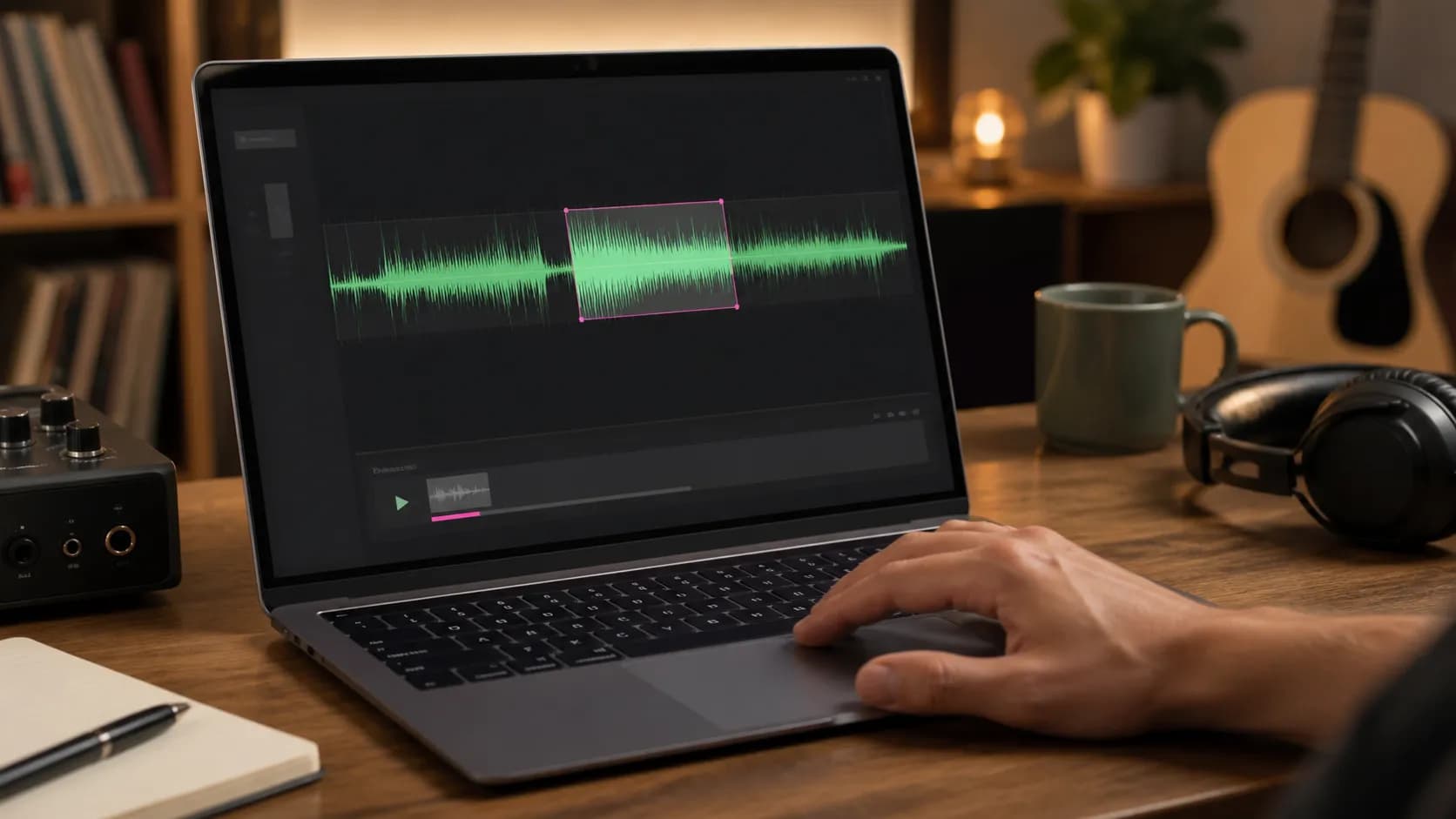 Highlight Clip Timeline in Music Video Generator AI