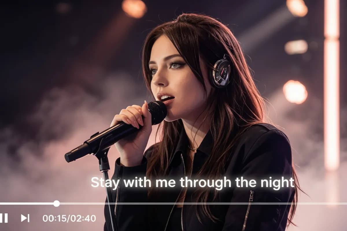 AI lyrical video maker for YouTube TikTok and Instagram Reels