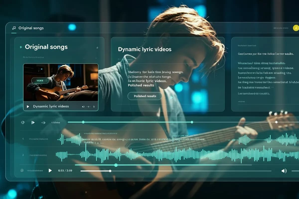 AI lyric video maker for musicians and AI music creators