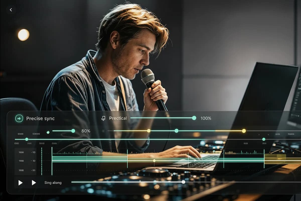 Karaoke lyric video maker for DJs and music educators