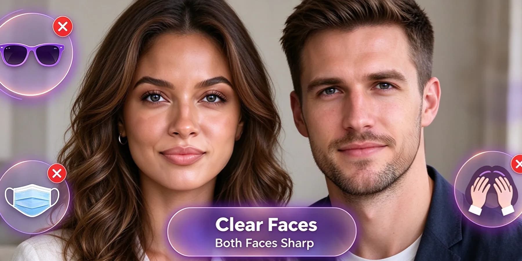 Clear Faces for Photo Hugging