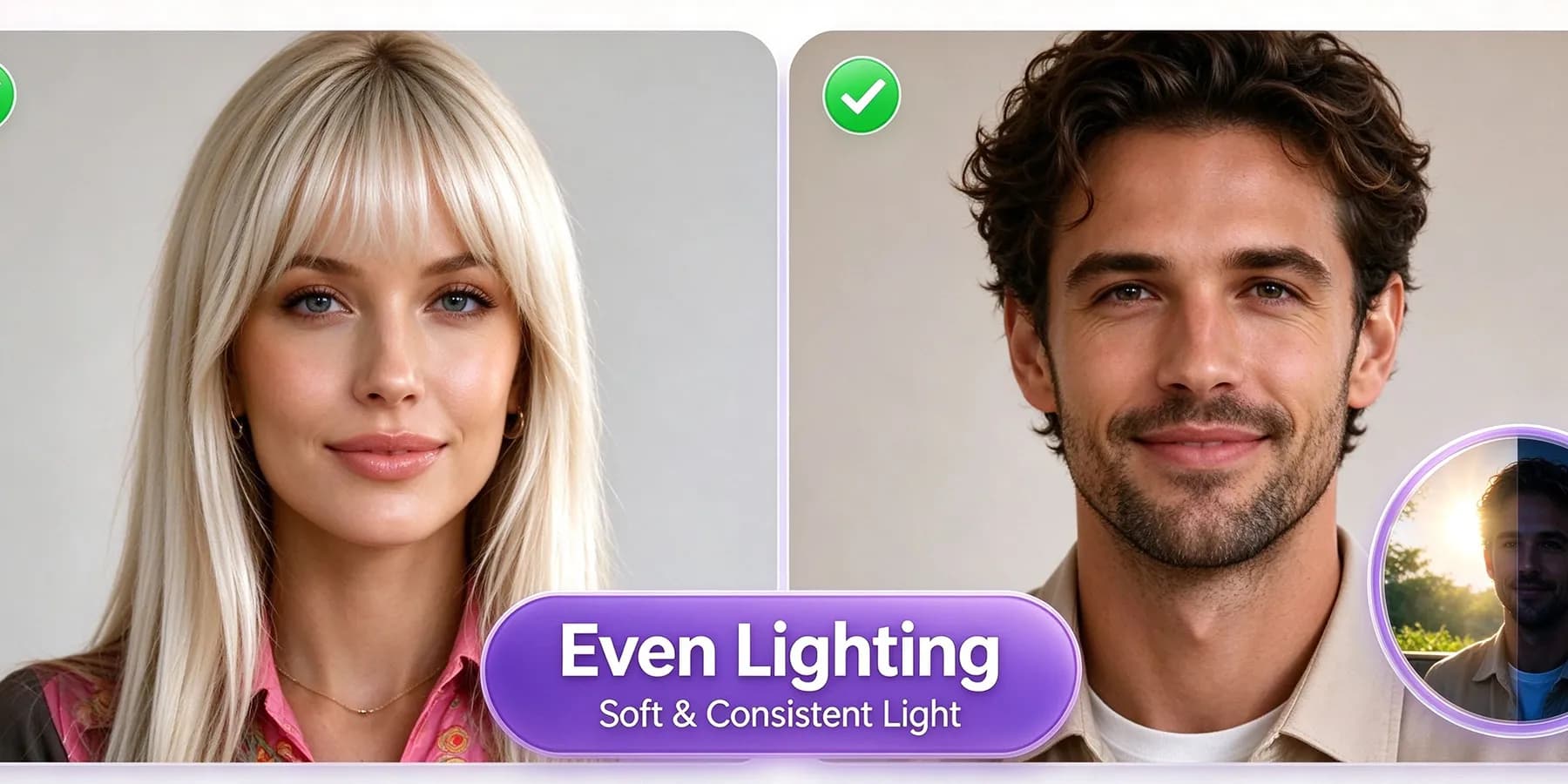 Evenly Lit Photos for Videos of Hugs