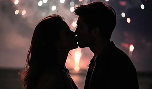 AI kissing video sample 4