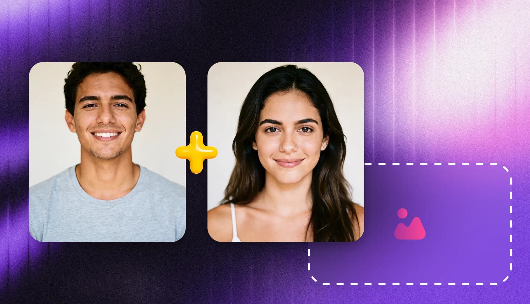 Upload Two Clear Photos with InsMelo Free AI Image Kissing Generator