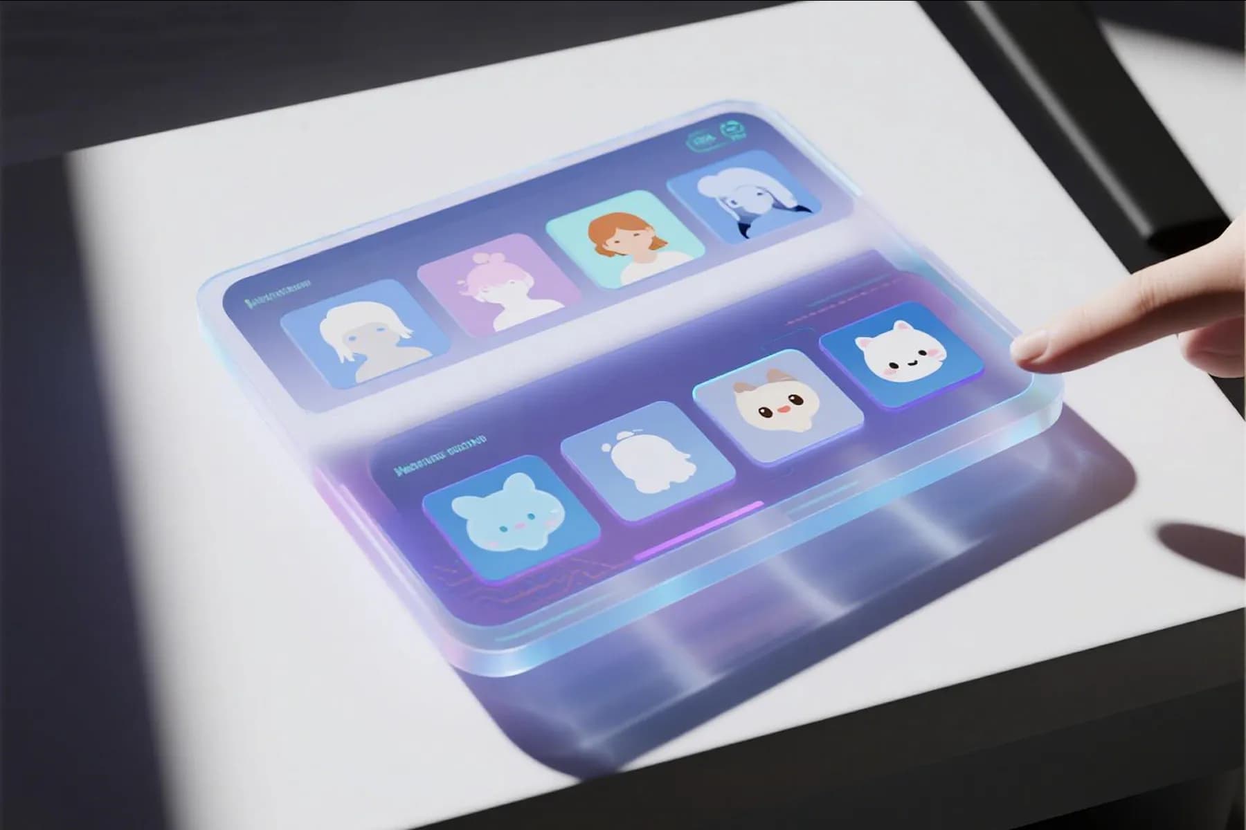 Singing picture generator detecting a face in a selfie, pet portrait, and avatar