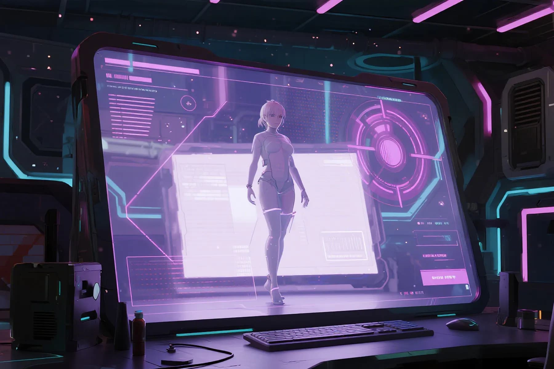 Avatar singing photo video created from a character image and song clip