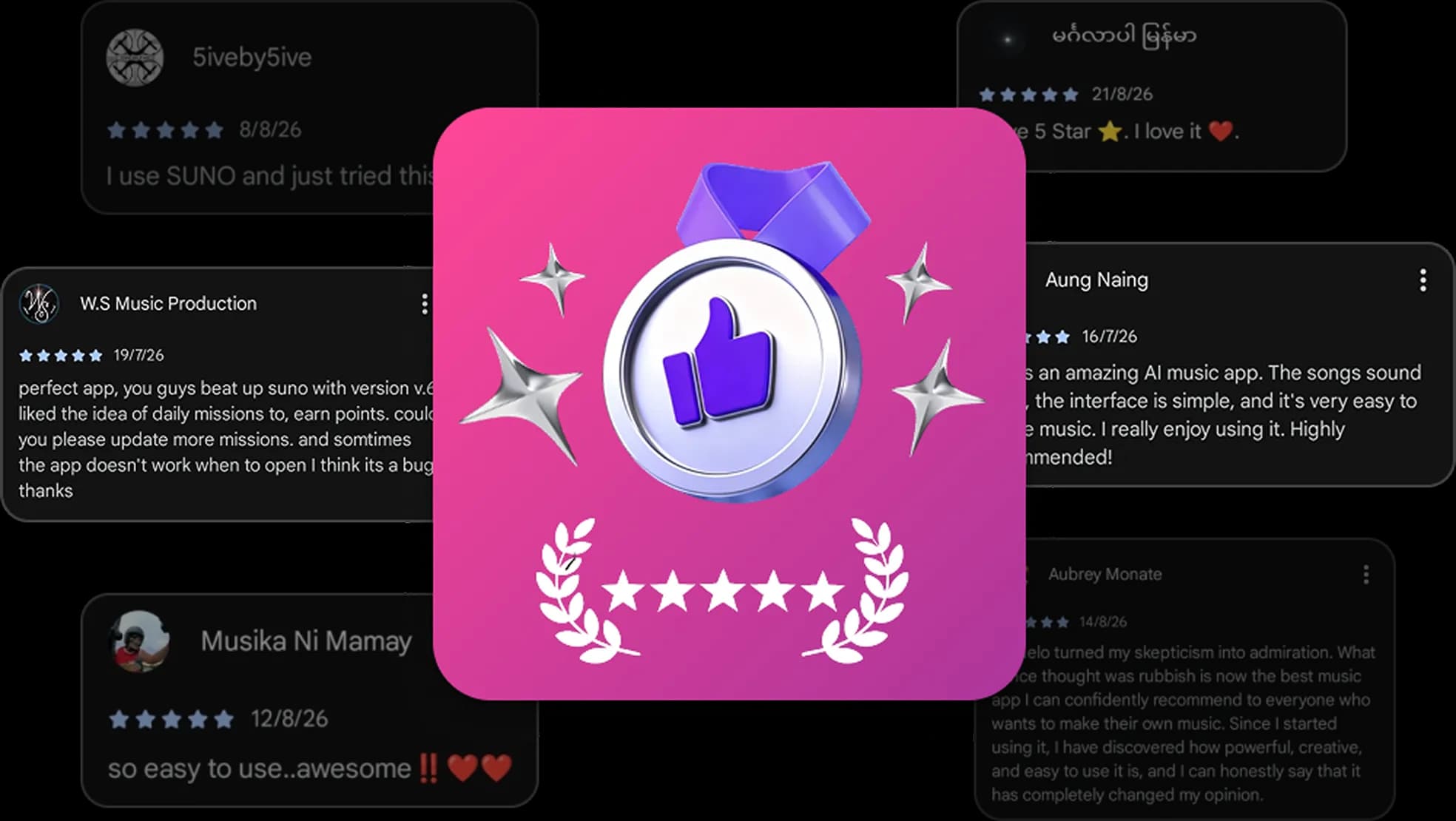user testimonials