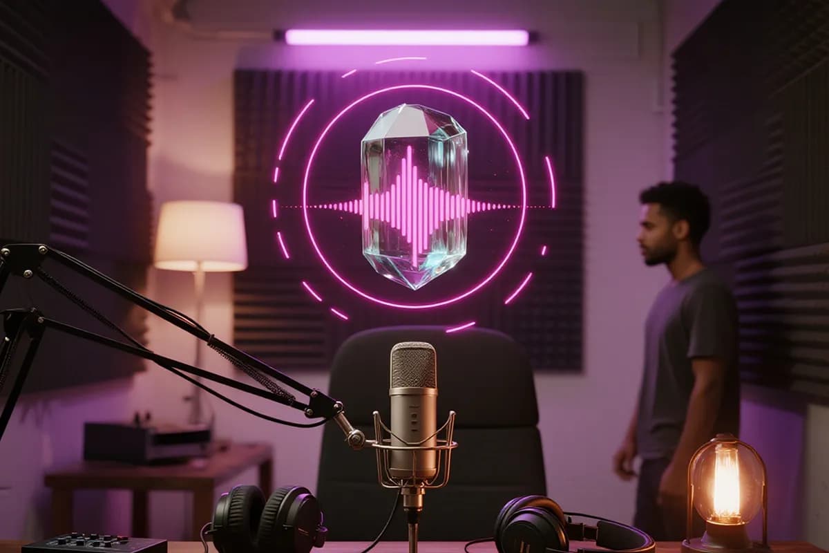 AI podcast intro music maker generate Royalty-free AI podcast music