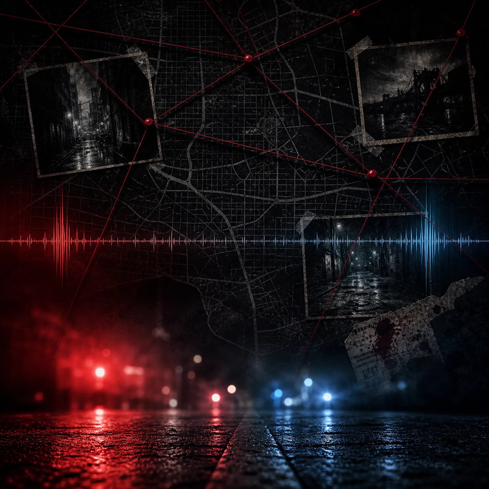 Shadow Files true crime podcast intro music sample