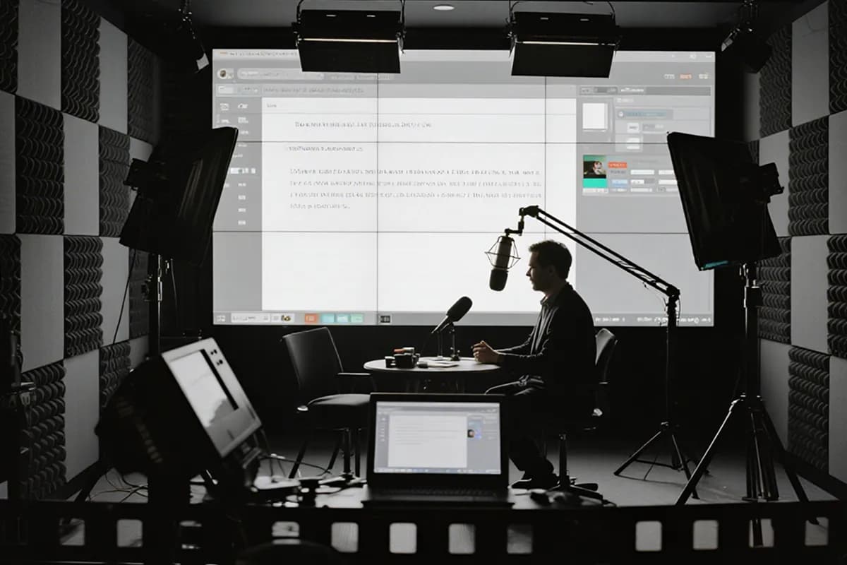 AI podcast transition music for education and interview shows